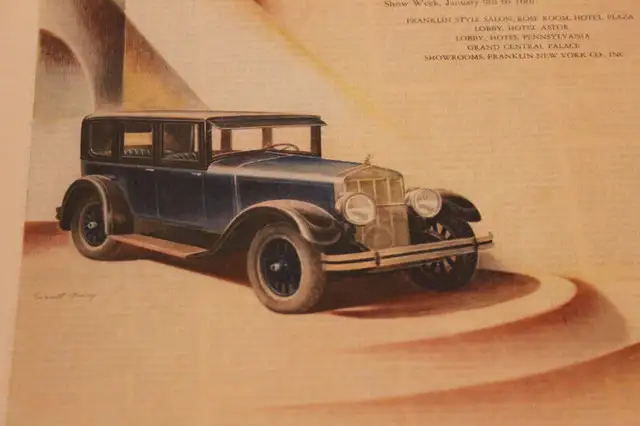 1926 Franklin Original Ad in Arts & Collectibles in Calgary - Image 3