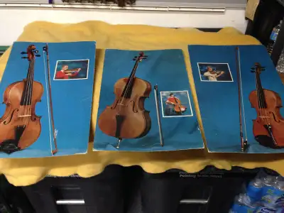 10 VINTAGE 1961 MUSICAL INSTRUMENT PICTURES / INFORMATION SHEETS, View more