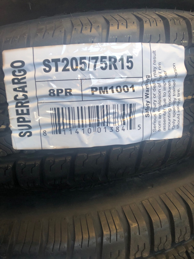 NEW Trailer Tire+Rim Combo ST205/75R15 in Tires & Rims in Cambridge - Image 2