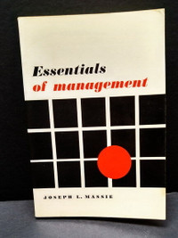 Essentials of Management Softcover Textbook