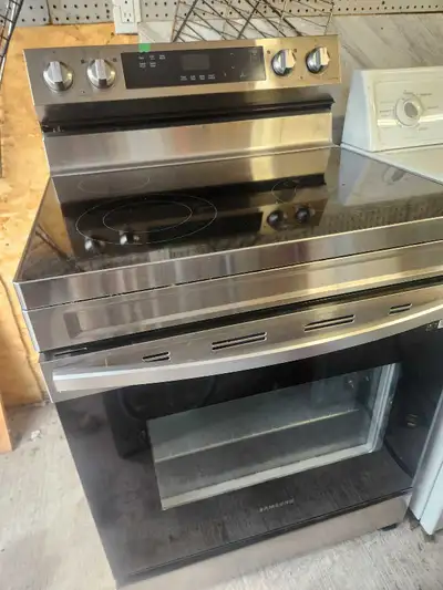 Stainless steel, ceramic top, self cleaning electric stove, View more