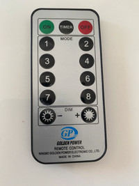 Golden Power Remote Control - Used for string light