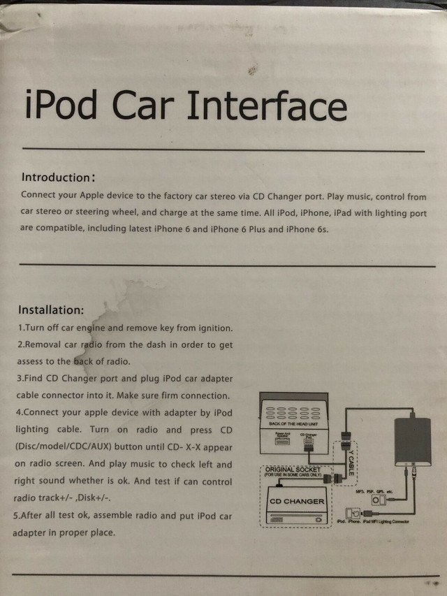 Car IPod Interface Adapter in iPods & MP3s in Edmonton - Image 2
