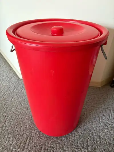 Red Plastic Storage Bucket, View more