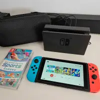 Nintendo Switch + Étui & 1 jeux 