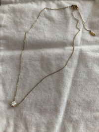 Necklace with Swarovski stone - $30