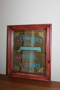 Vintage Schweppes Gold Medal Mineral Waters Bar ManvCave Sign