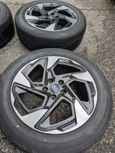 Brand new all season set of 4 x 18" tires and rims, wheels already balanced with weights, excellent...