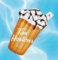 TIM HORTONS ~ 2023 Ice Cappuccino Pool Floatie ~ NEW (x2)
