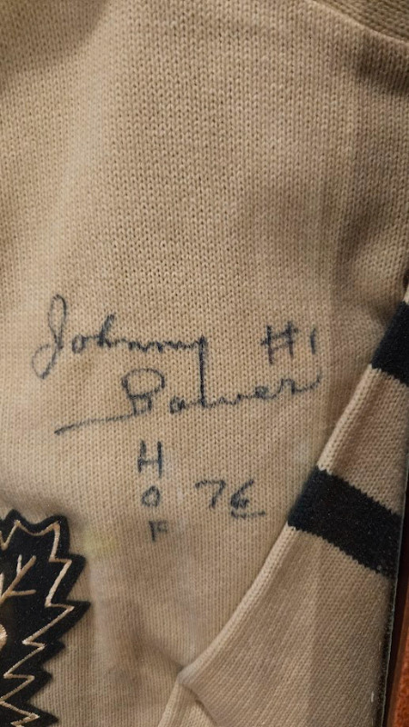 NHL Hockey Legend Johnny Bower Autographed Jersey in Arts & Collectibles in Markham / York Region - Image 2