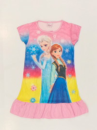 Frozen Elsa Anna & Olaf Princess Nightgown Pajamas Dress