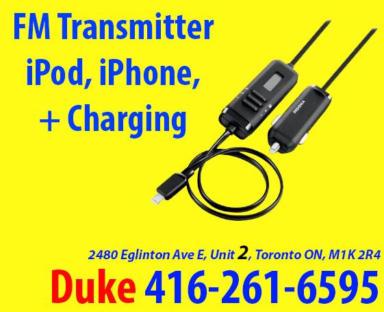 iPhone FM Transmitter Charging Lightning NS-MA5FMT-C in Stereo Systems & Home Theatre in Mississauga / Peel Region