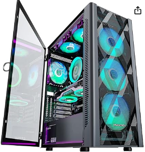 PC Case Pre-Install 6 PWM ARGB Fans 5717, View more