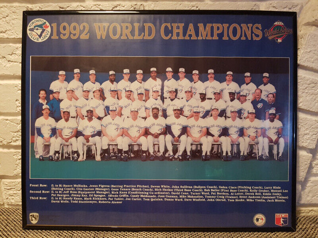 Vintage Toronto Blue Jays World Series Framed Pictures in Arts & Collectibles in Kingston - Image 2