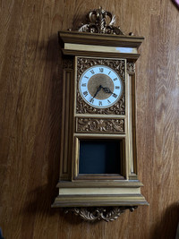 Mid century wall Clock /Syroco