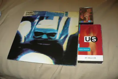 peter gabriel items all in excellent condition, no issues security lp xghs 2011 $30 all about us vhs...