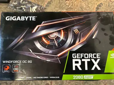 Selling a Gigabyte GeForce RTX 2080 Super Windforce OC 8GB graphics card, a powerhouse for gaming an...