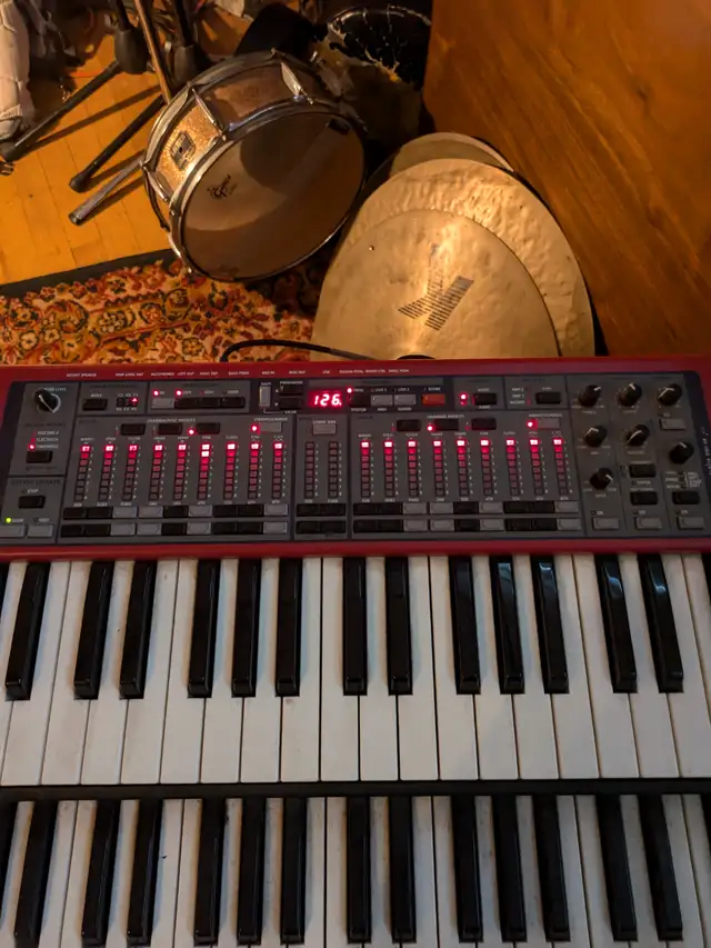 NORD C1 double manual organ with Roland midi  pedals  for sale.63735875639041122