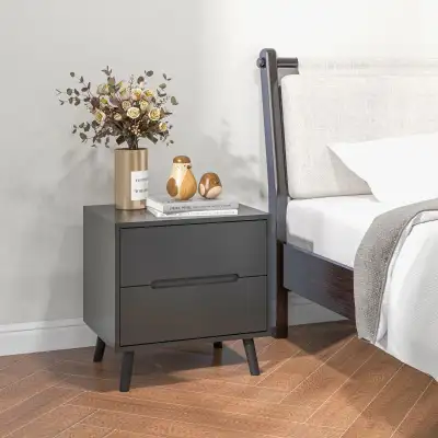 Modern Nightstand, Night Table with 2 Drawers, Bed End Table wit, View more