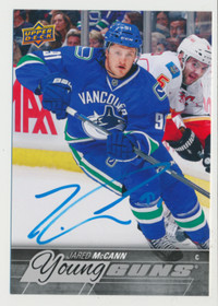 JARED McCANN VANCOUVER CANUCKS SIGNED UD OVERSIZE YOUNG GUNS