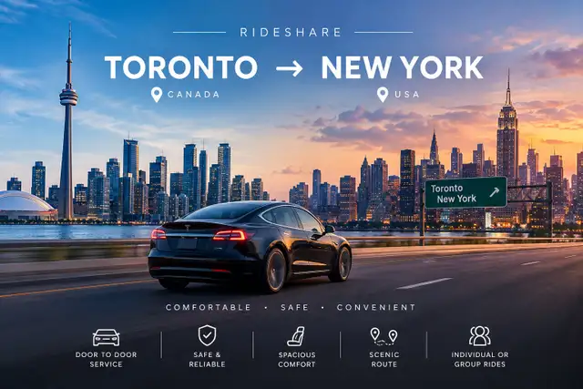 Toronto to New York Rideshare