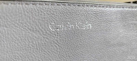 Calvin Klein Bag Wristlet Small Zip Pouch Purple Leather Purse