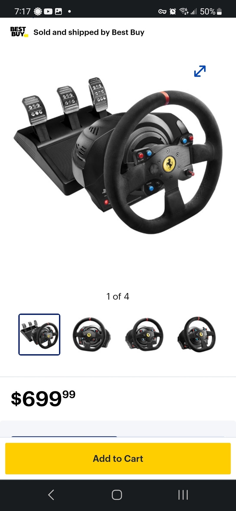 Thrustmaster T300 Ferrari Integral Racing wheel with stand Sony