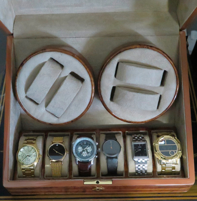 Coffret motorisé pour montres à bijou Seiko,Rolex,Patek,Wittnaue dans Bijoux et montres  à Longueuil/Rive Sud - Image 2