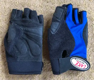 "Lake Cycling" Women's Half Finger Padded Bicycle Gloves, View more
