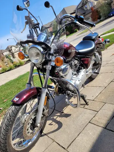 2009 Yamaha V Star - Burgundy - good condition, gently used - 250cc - starter bike - battery was rep...