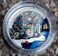 2014 $20 FINE SILVER COIN - VENETIAN / MURANO SNOWMAN