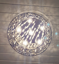 Artika modern stainless steel crystal light fixture OBO