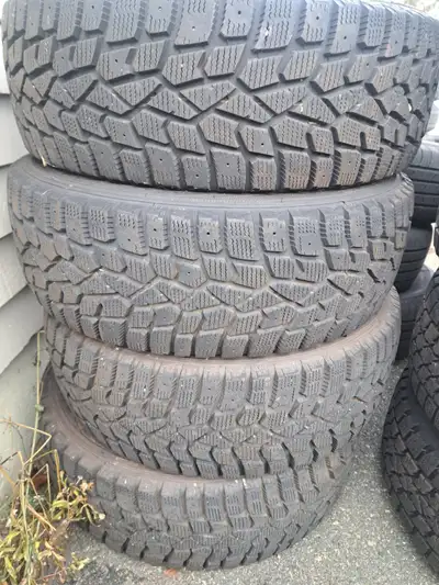 4 Winter Tires for Sale, 19565R15 $120.00 for 4. one has a nail in it Call Barry (902)324-1386