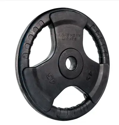 45lb Rubber Olympic Plates - Brand New, View more