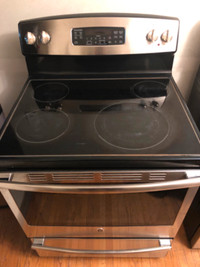 Ge stainless steel glass top stove