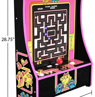 Arcade1up Ms. PAC-MAN™ Portable Partycade 40th Anniversary Edition Barely used 10-in-1 Partycade Gam...