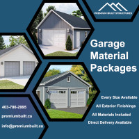 Building & Garage Material Packages