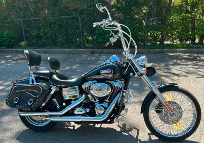 The images showcase various ways to customize and style this bike. 2007 Harley-Davidson Dyna Wide Gl...