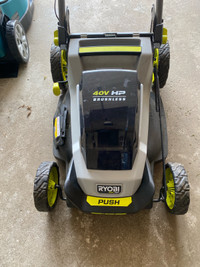 ryobi 40v battery powered lawnmower 