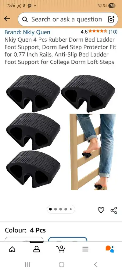 Dorm bed Ladder Foot support , View more