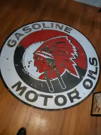Looking for an original 60"/5 feet porcelain Red Indian sign