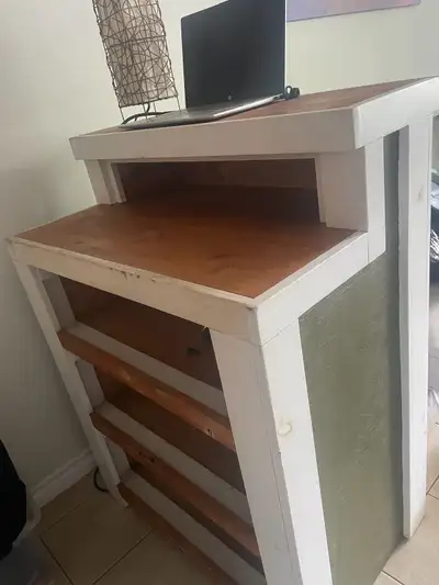 Custom built standup laptop/technology counter