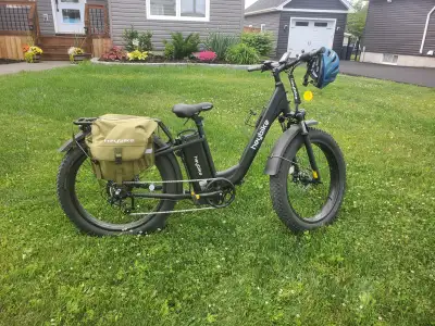 The Heybike Explore is a fat tire electric bike featuring a 750 W motor a 48V 20A (960WH) battery, a...