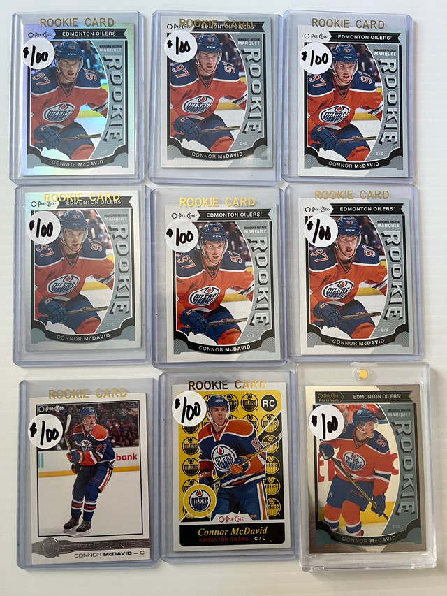 25 x Connor 2015 mostly rookies cards $100 to $200 each. in Arts & Collectibles in Edmonton - Image 3