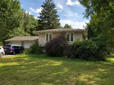 The house is located on a big parcel of land, over one acre, on a dead end street, on the outskirts...