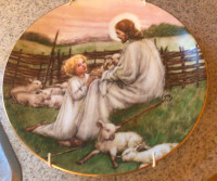 Vintage 1988 The Lord Is My Shepherd Collector Plate Bradford