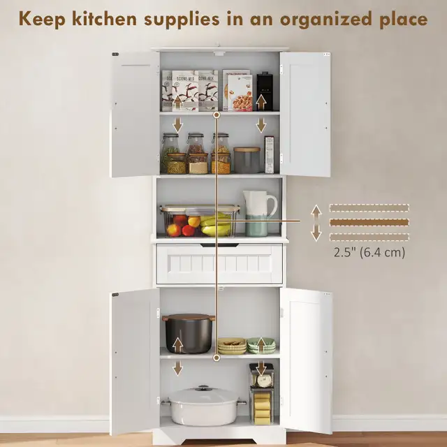 68" Tall Kitchen Pantry Cabinet in Hutches & Display Cabinets in Markham / York Region - Image 5