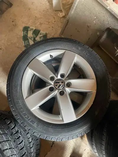 VW summer wheels off my 2014 VW Jetta. Selling because I bought a different set of summer rims. Aski...