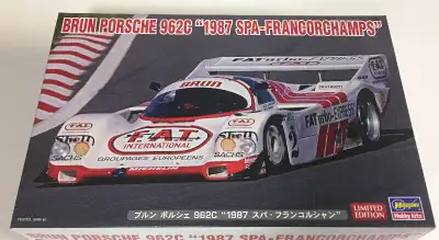 Hasegawa 1/24 Brun Porsche 962C 1987 Spa-Francochamps, View more
