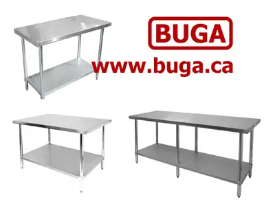 Stainless steel work prep table, View more